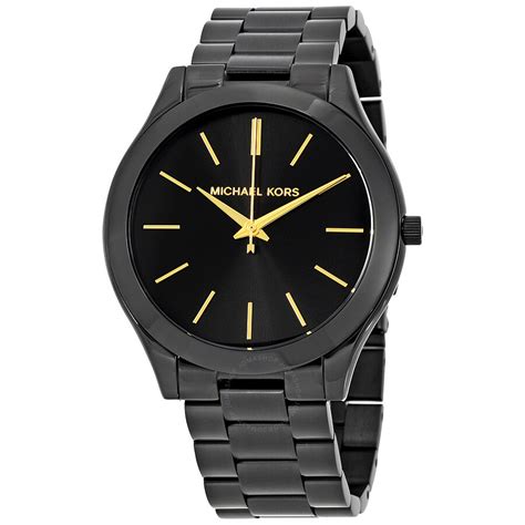 michael kors unisex watches|michael kors slim runway black.